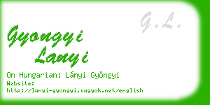gyongyi lanyi business card