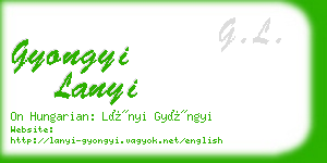 gyongyi lanyi business card